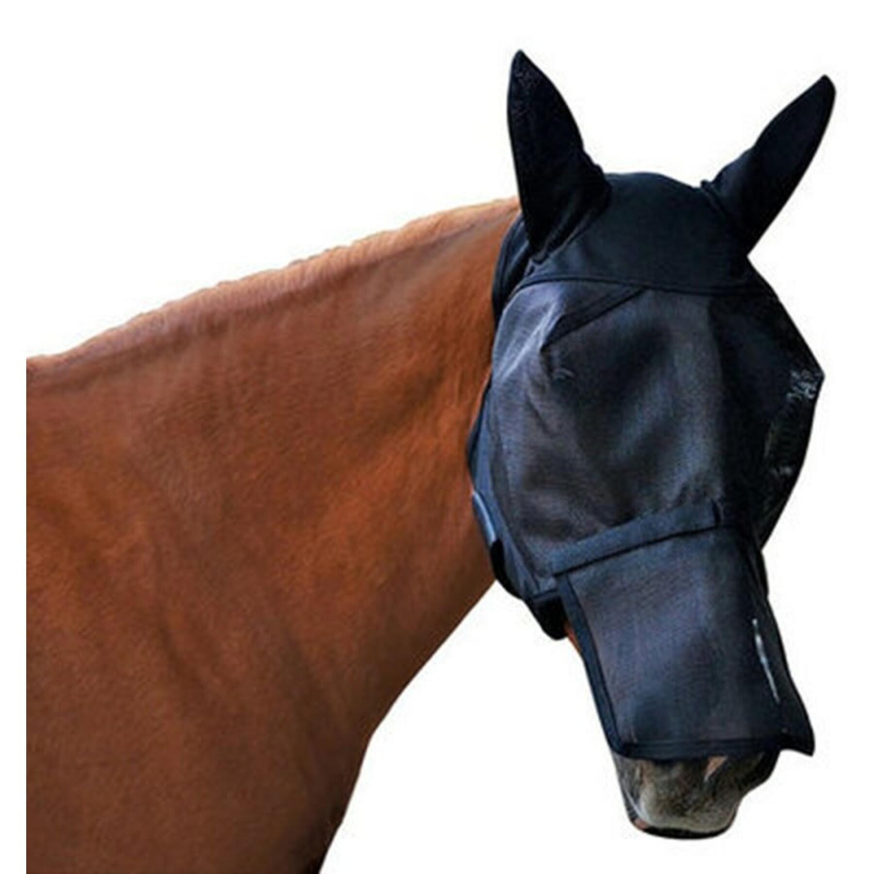 Vliegenmasker voor paarden met afneembaar oor en neus Absorbine