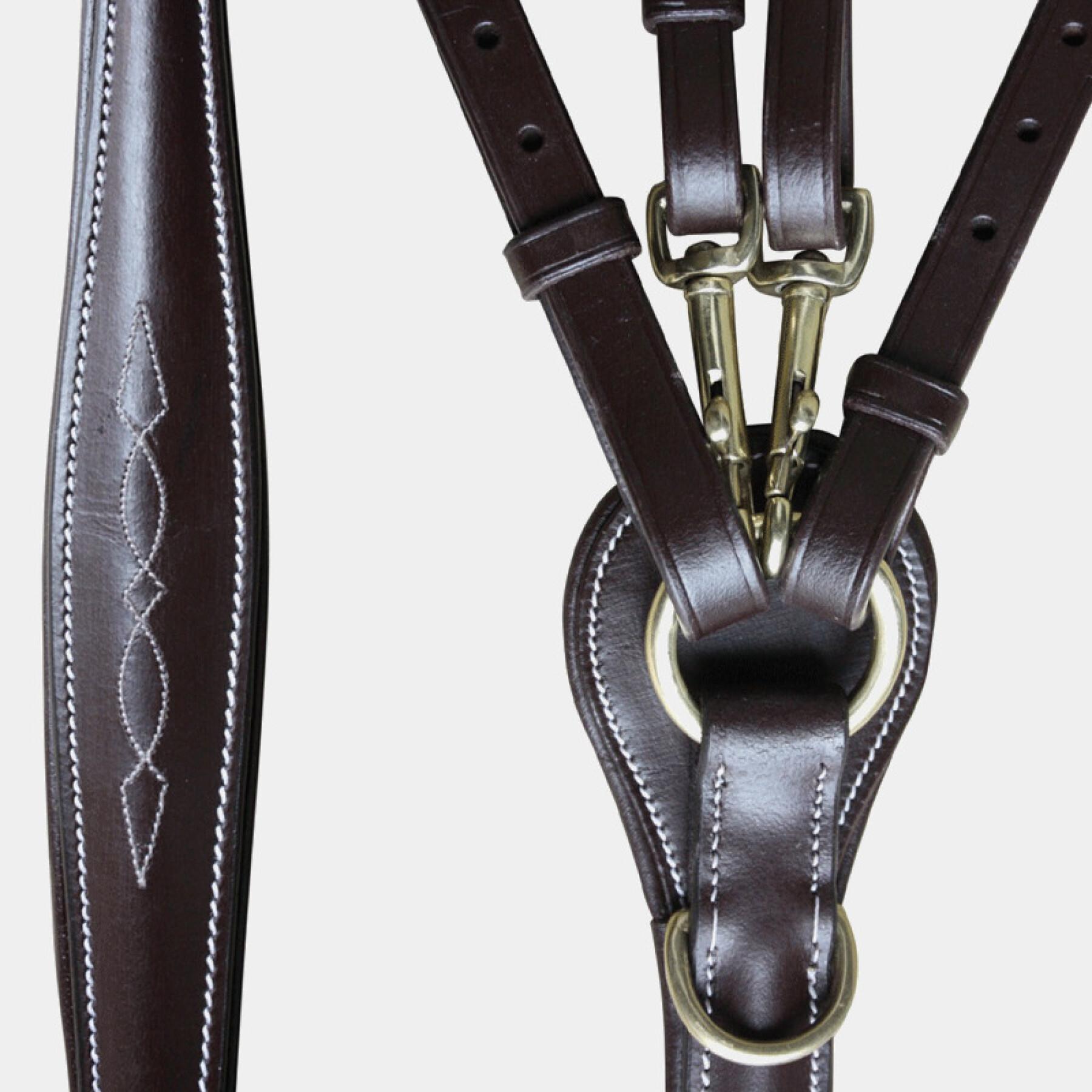 Jachthalsband voor paard met stiksels Canter