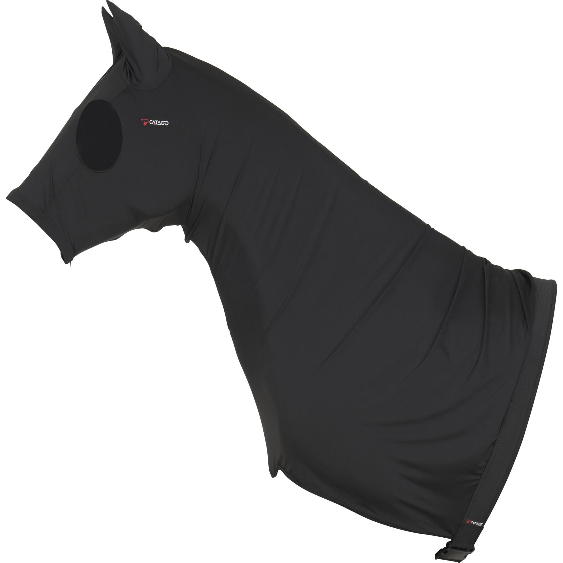 Stretch vliegenmasker voor paarden Catago FIR-Tech