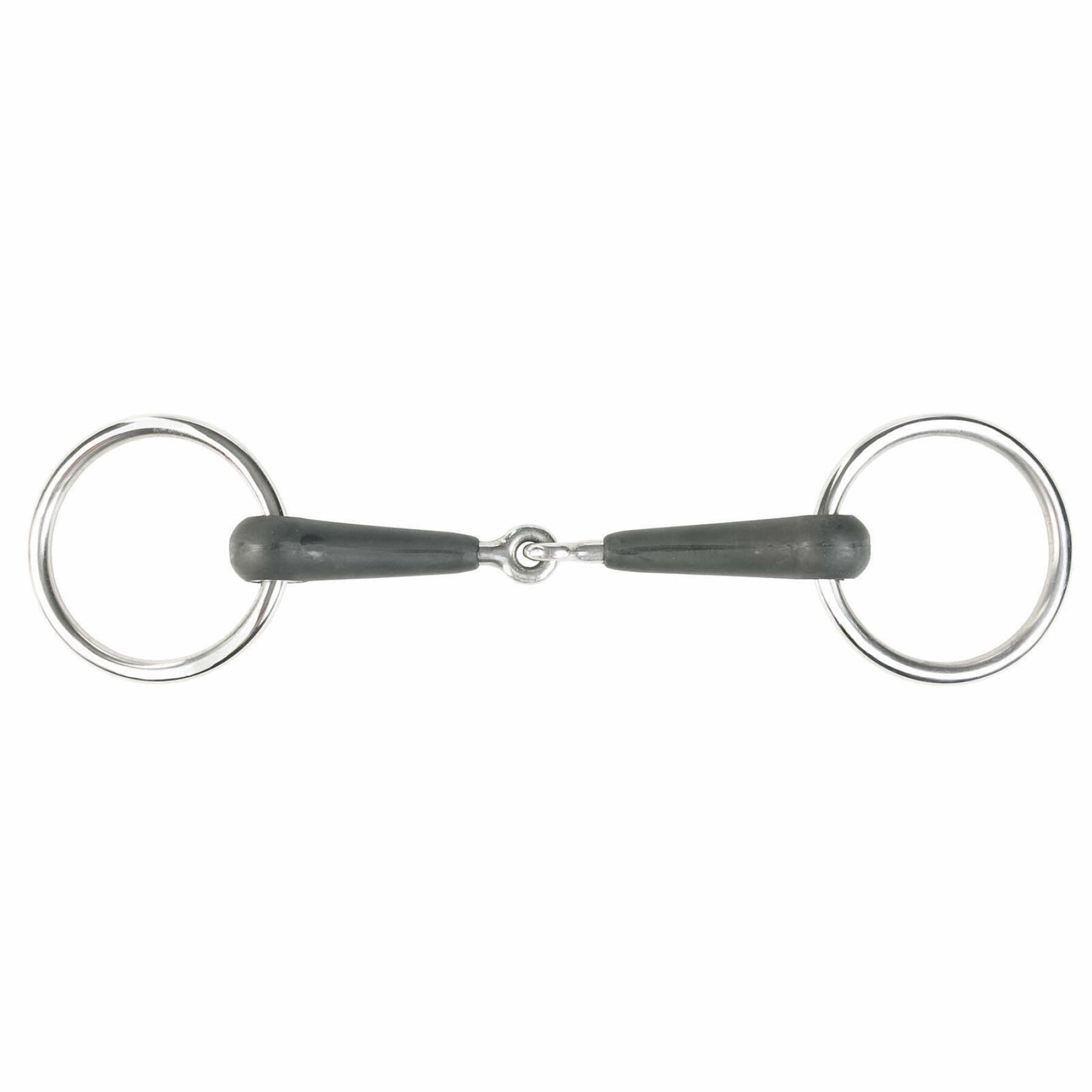 2-rings rubberen paardenbit Horze Chantilly
