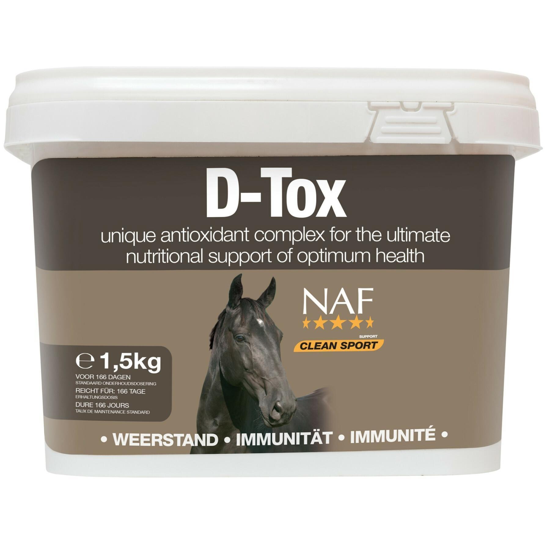 Ontgiftingssupplement voor paarden NAF D-Tox