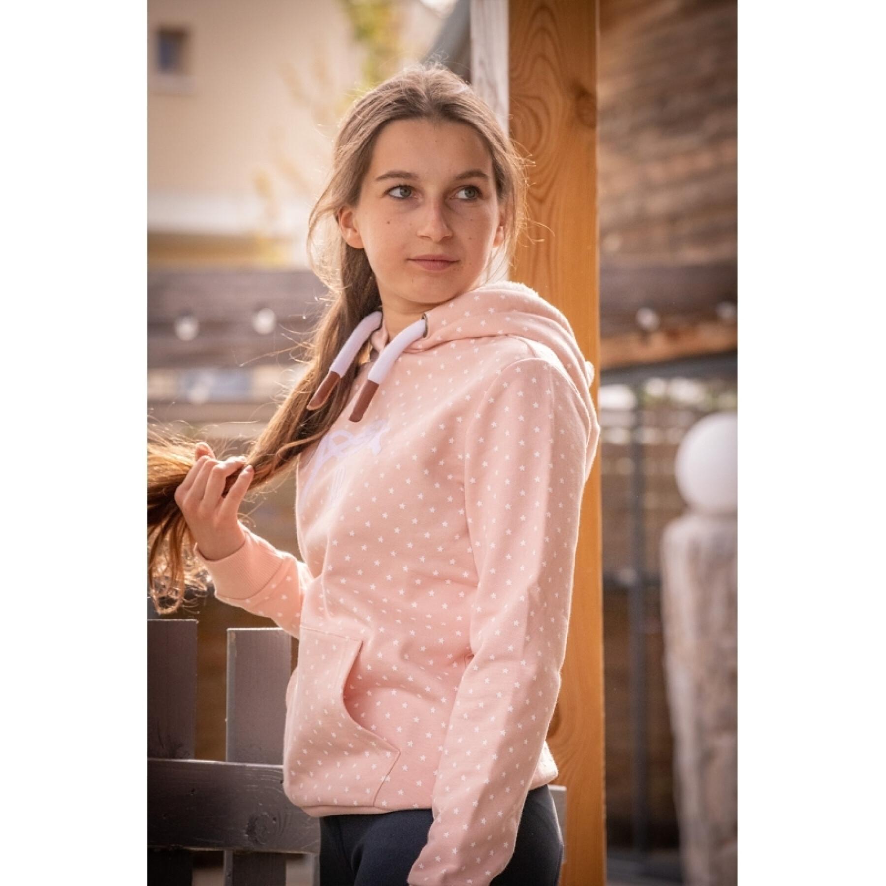 Paardrij-sweatshirt voor meisjes Pénélope Ambre