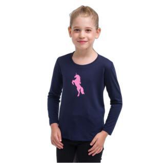Meisjes-T-shirt lange mouwen voor paardrijden Cavalliera Just Pink