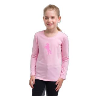 Paardrij-T-shirt met lange mouwen Cavalliera Just Pink