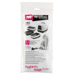 Hygiënische zak voor kattenbak Ferplast FPI 5362 (x12)