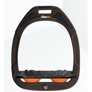 ultra grip schuine veiligheidsbeugels bruin/zwart/oranje Flex On Safe-On