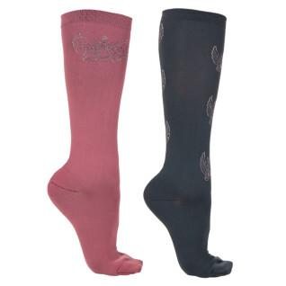 Set van 2 paar sokken voor meisjes QHP Veerle