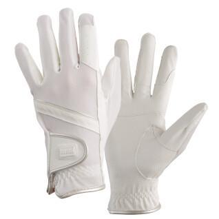Technische stof en zilveren handschoenen Tattini