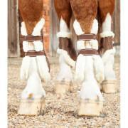 Open front laarzen voor paarden met bont Premier Equine Techno